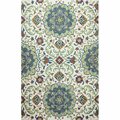Bashian 8 ft. 6 in. x 11 ft. 6 in. Valencia Collection 100 Percent Wool Hand Tufted Area Rug, Ivory R131-IV-9X12-AL116